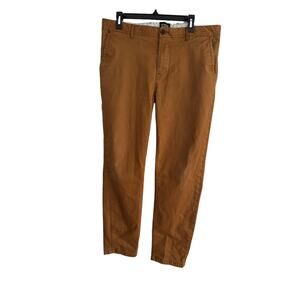 Scotch & Soda Men's Stuart Chinos Brown Cotton Casual Trousers 36/32